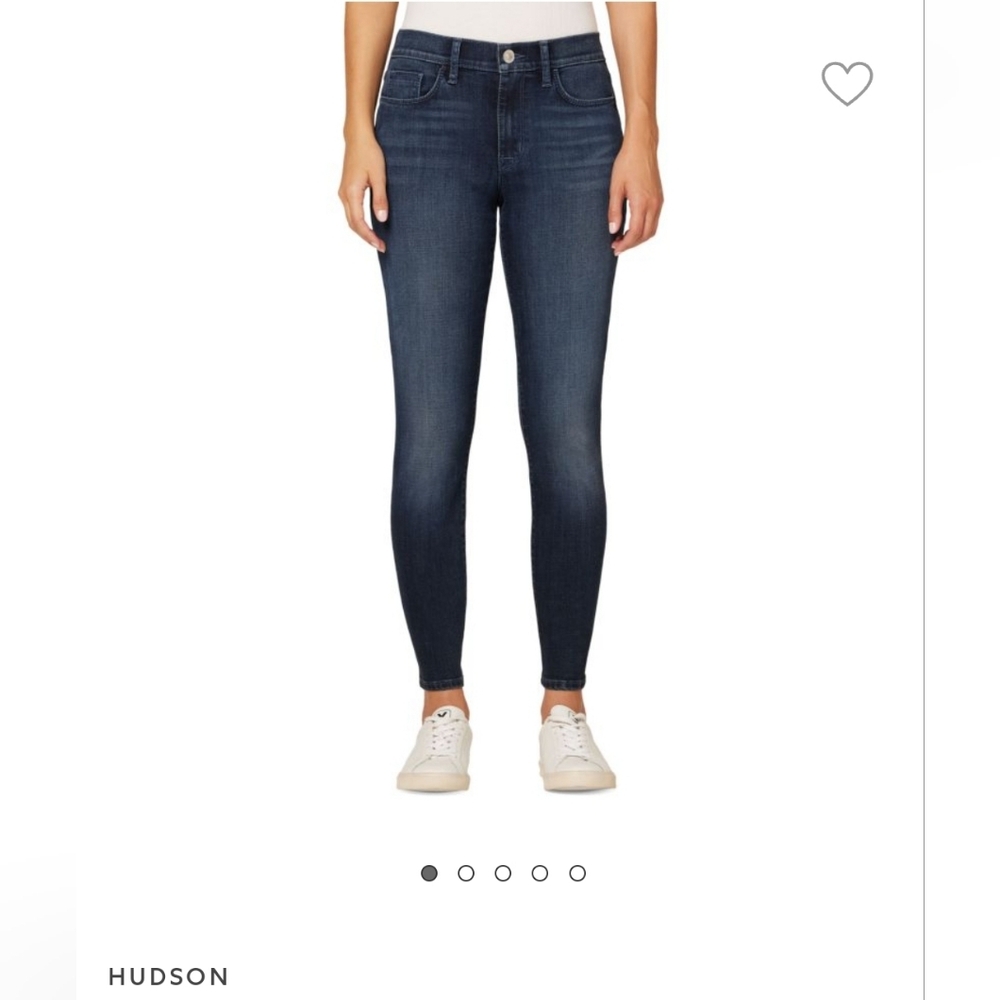 HUDSON Natalie Mid Rise Ankle Super Skinny Jeans